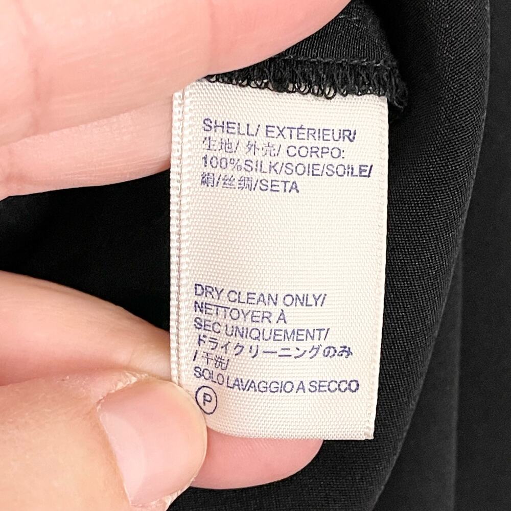 Rebecca Minkoff Romper 10 Black Mara Jumpsuit Short Silk Sleeveless V-Neck NWT - Picture 11 of 11